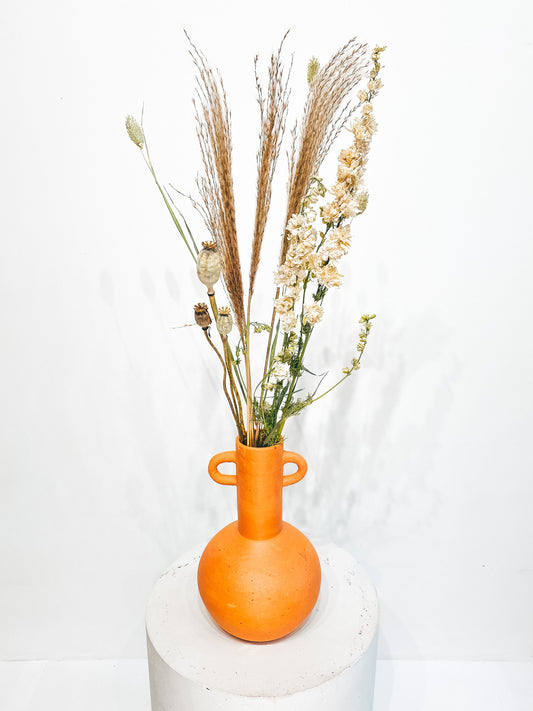 Terracotta flower vase D14 H24 (for dried flowers only)